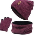 thumbnail image 3 of Juego de guantes y bufanda, sombreros de invierno para mujer de 3 piezas, Colcomx Sombrero Bufanda y Guantes, 3 of 8