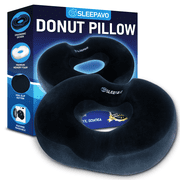 Sleepavo Seat Donut Pillow for Tailbone Pain Relief Cushion - Hemorrhoid pillow - Butt Cushions Pillow for Pressure Relief, Chair, Coccyx, Sciatica, Postpartum Pregnancy Sitting Pillow Donut Cushion