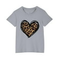thumbnail image 2 of Odeerbi Kids Boys Girls Summer Cotton T-shirt Fashion Cute Printed Casual Short Sleeve Cotton Tops Shirts Kids Clothes Gray, 2 of 5