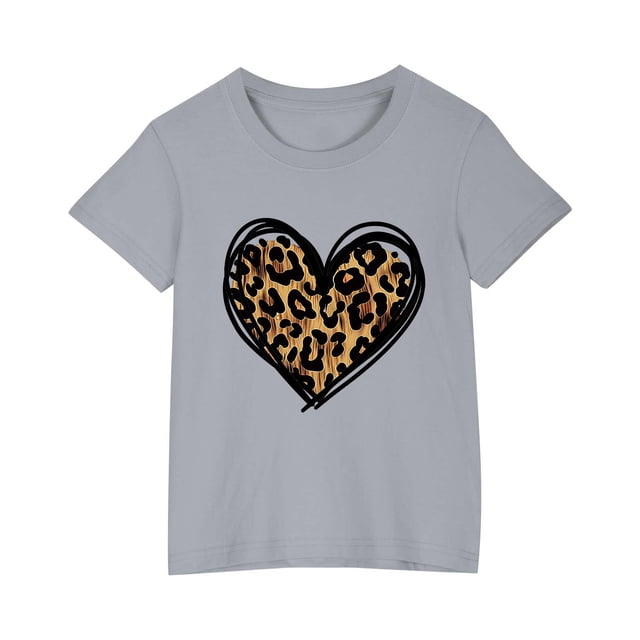 Zpanxa Chemises Filles T-Shirt à Imprimé d'Halloween Col Rond Manches Courtes Haut Mode en Coton 4 Ans