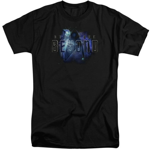 Star Trek Beyond Galaxy Beyond Adult Tall T-Shirt 18/1 T-Shirt Black