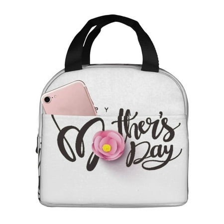 Insulated Lunch Bag for Women Men - Happy Mother s Day (3) Leakproof Cooler Lunch Box for Women Men  Lunch Tote Bags for Work School Picnic Travel