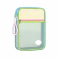 thumbnail image 2 of Mesh Tote Bag L-Shaped Open Book Bag - Large Capacity Multi-Layer Storage Visible organization Pockets Portable Carry Handle Nylon Data, Beige, JKODE, 2 of 6