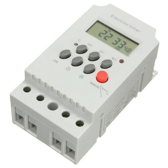 KG316T-II Din Rail Microcomputer Time Control Switch Time Control AC 220V 25A DIGITAL SWITCH Relay Control