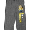 thumbnail image 2 of Minions 1 In A Minion Men's Heather Grey Sleep Pants-XXL, 2 of 5