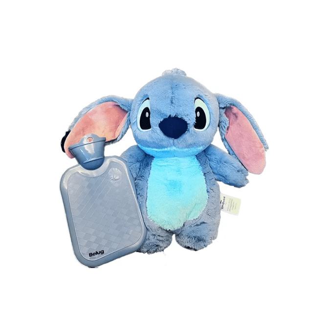 Stitch Bolsa De Agua Caliente Peluche 2pz Belug Azul