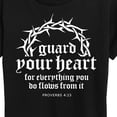 thumbnail image 3 of Instant Message - Guard Your Heart - Women's Short Sleeve Graphic T-Shirt, 3 of 6