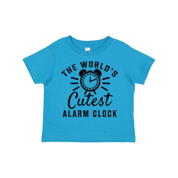 Inktastic The Worlds Cutest Alarm Clock Boys or Girls Toddler T-Shirt
