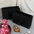 thumbnail image 4 of Bolsas de regalo STOBOCTER 12 piezas Kraft negras 32x10x22 cm, 4 of 7
