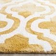 thumbnail image 4 of Safavieh Dip Dye Jolyon Geometric Wool Area Rug, Gold/Ivory, 9' x 12', 4 of 12