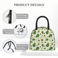 thumbnail image 4 of Balery Green Avocado Bolsa de Almuerzo para Mujeres, Caja de Almuerzo, Bolsa de Almuerzo Pequeña Impermeable, Tote de Almuerzo Reutilizable con Gran Capacidad, 4 of 6