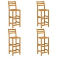 thumbnail image 2 of vidaXL 5 Piece Outdoor Bar Set Solid Acacia Wood, 2 of 5