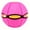 Pink, variant on Magic Stomp Ball Toy, Deformation Flying Saucer Bouncing Ball with Lights, Outdoor Interactive Toy for Kids & Pets