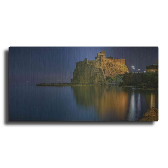 Luxe Metal Art 'Reflections' by Giuseppe Torre, Metal Wall Art, 48"x24"