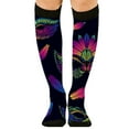 thumbnail image 6 of Womens Socks Cute Animal Knitted Mid Calf Soft Stylish Thigh High Stockings Blue One Size, 6 of 7