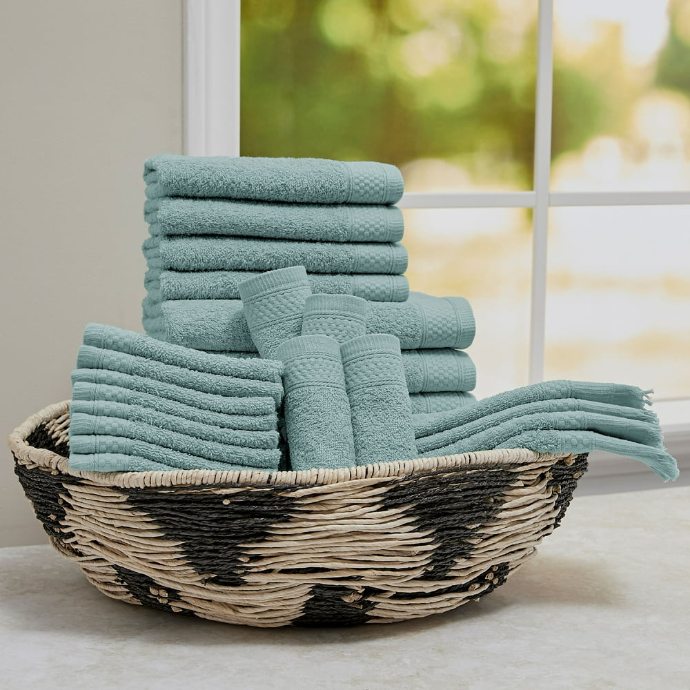 Baltic Linen 100 Cotton 24Piece Cotton Bath Towel Set