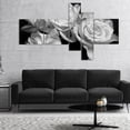 thumbnail image 2 of Designart 'Bunch of Roses Black and White ' Floral Art Canvas Print, 2 of 2