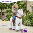 thumbnail image 4 of PonyCycle Ride-On Unicorn Toy with Sound and Hand Brake, Kid-Powered, Ages 7+, White, Ux504, 4 of 11