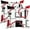 Multi 12, variant on Red Grey Black Geometric Plaid Reversible Throw Pillow Covers 20 x 20-Inch Geometry Pillow Covers Home Decor for Stripe Line Square Cushion Covers Set of 2 Modern Art