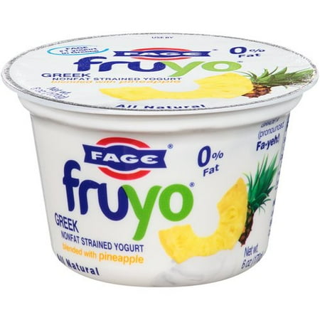 Fage Fruyo Greek Nonfat Strained Yogurt Blended with Pineapple, 6 oz