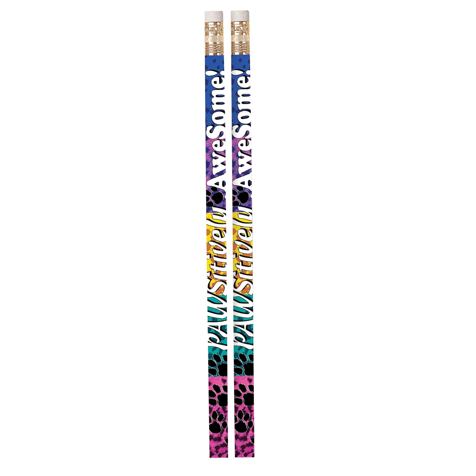 Musgrave Pencil Company Pawsitively Awesome Motivational Pencil, 12 Per Pack, 12 Packs