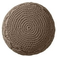 thumbnail image 6 of Ornavo Home Pouf Ottoman Foot Rest - 100% Cotton Pouffe - Hand Knitted Macrame Braid - Boho Round Stuffed Ottoman for Living Room, Bedroom, 6 of 6