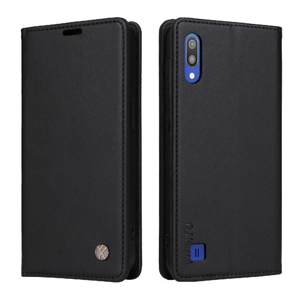 Funda para Samsung Galaxy A10/M10 Estuche de Cuero PU Tipo Cartera con Ranuras para Tarjetas y Cierre Magnético