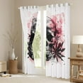 thumbnail image 3 of Manfei Teen 3D Skeleton Blackout Curtains Set of 2 (52x84 Each), Leaf Botanical Window Curtains, Gothic Theme Curtains and Drapes, Curtains and Drapes Decor, 3 of 6
