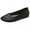 Black, variant on Leozcaa Women's Flats Shoes Ballet Flats Dress Shoes Comfortable Round Toe PU Leather Slip on Shoes