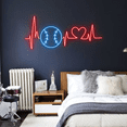 thumbnail image 3 of Glowneon Love Basketball Neon Sign, Basketball Club Wall Decor, 3 of 4
