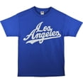 thumbnail image 2 of ShirtBANC Los Angeles Letters Mens Shirt California Love Tee (Los Angeles Blue Shirt Wt Ltrs, M), 2 of 4