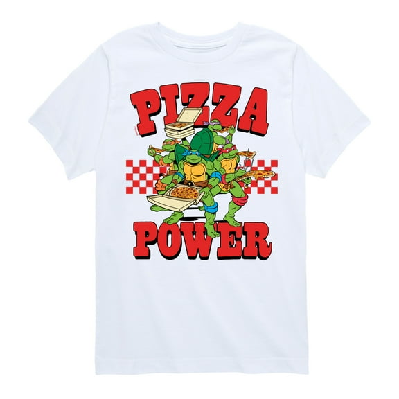 Teenage Mutant Ninja Turtles - Group Pizza Power - Toddler And Youth Short Sleeve Graphic T-Shirt