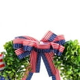 thumbnail image 4 of Inevnen 4th of July Patriotic Wreaths for Front Door, Handcrafted American Flag Wreath for Memorial, 4 of 7
