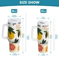 thumbnail image 6 of Yayeee 30oz Stainless Steel Tumbler with Straw and Handle Double-Wall Insulated Travel Water Bottle, Orange Slices, 6 of 8