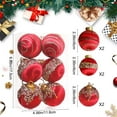thumbnail image 2 of 6PC Velvet Flocked Christmas Balls,Christmas Tree Balls,Shatterproof Christmas Ornaments Balls,Christmas Tree Decoration Ornaments Hanging Balls,Christmas Tree Decorations Balls Ornaments for Party, 2 of 9