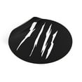 thumbnail image 3 of Effete Feline Claw Marks Scratch Round Vinyl Stickers, 3 of 4