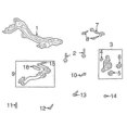 thumbnail image 2 of Rear Upper Adjustable Control Arm 52390-S9A-A11 for -V Elements 2003-2011, 2 of 5
