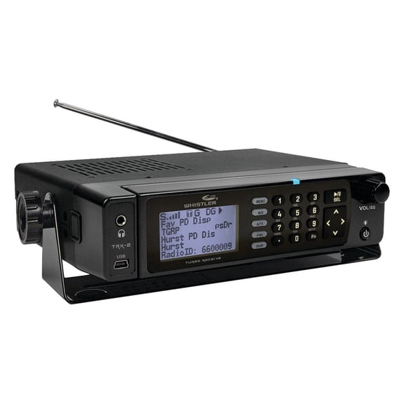 Whistler Desktop Digital Trunking Radio Scanner Receiver, TRX-2, Includes USA and Canada Database