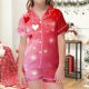 thumbnail image 2 of Odeerbi 2-12 Años Niños Niñas Verano Día de San Valentín Pijama de Satén Solapa Con Muescas Manga Corta Pantalones Cortos Conjunto, 2 of 9