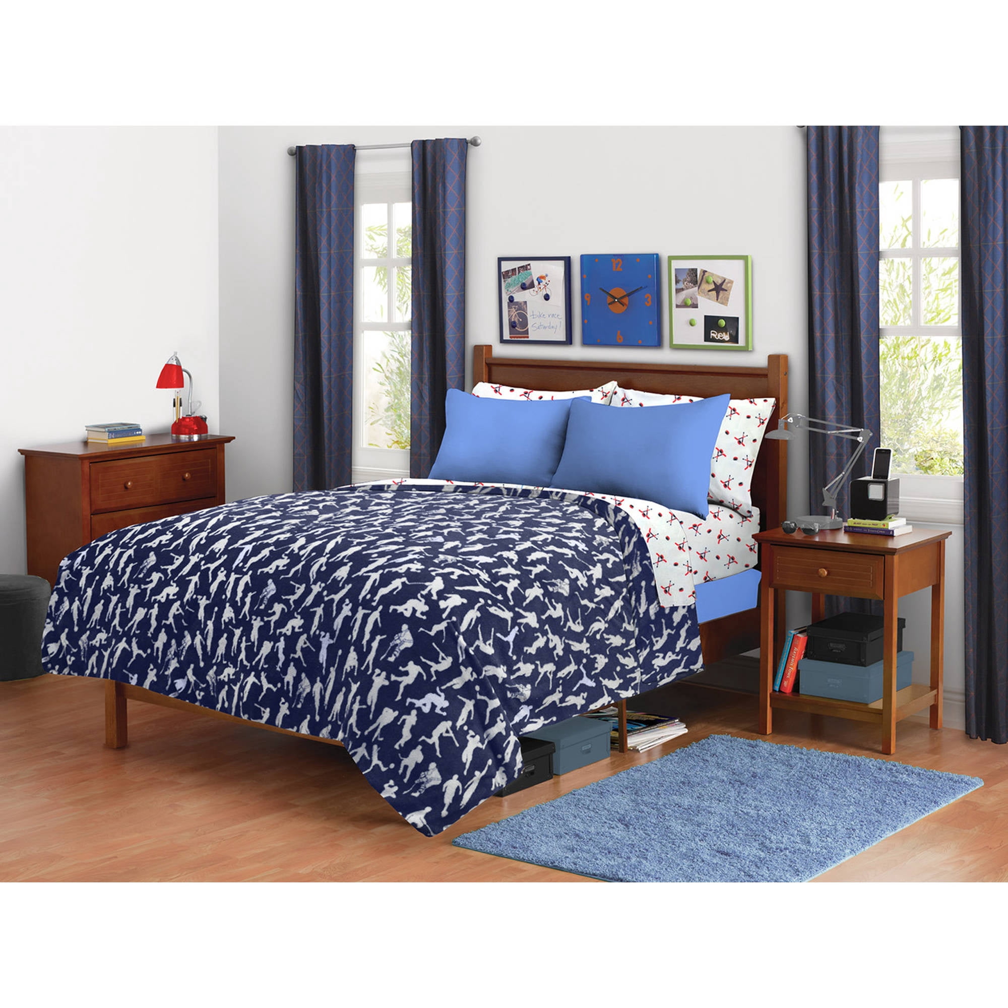 Mainstays Extra Plush Lightweight Sherpa Throw Blanket, 50 ...