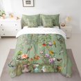 thumbnail image 2 of Feelyou 3D Hummingbird Teens Twin Bedding Sets 7-Piece, Chinese Peony Blossoms Bedding Comforter Set, Vintage Flower Floral Reversible Sheet Sets, Lightweight Room Decor, 2 of 8