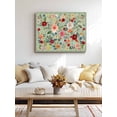 thumbnail image 4 of Sage Green Floral Wall Art for Living Room,Canvas Picture Wall Decor for Bathroom Bedroom,Spring Flowers Leaves Farmhouse Painting Artwork for Office Kitchen Hallway Dining Room Home Decor 24"x32", 4 of 8