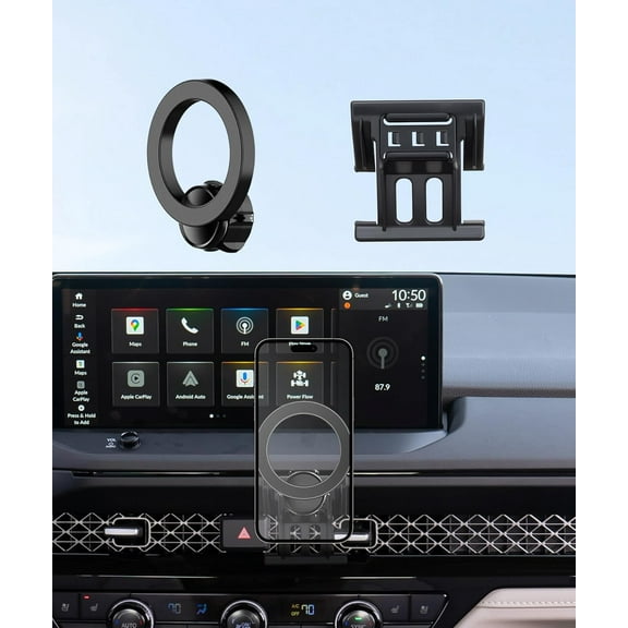 Car Phone Holder for Honda Accord 2023-2025 Accessories, 360° Rotation Phone Mount Compatible with MagSafe, Cell Phone Holder Does Not Affect Air Vent