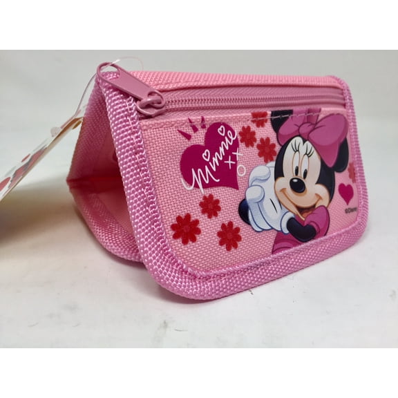 Disney Minnie Mouse Tri-Fold kids Wallet In Pink