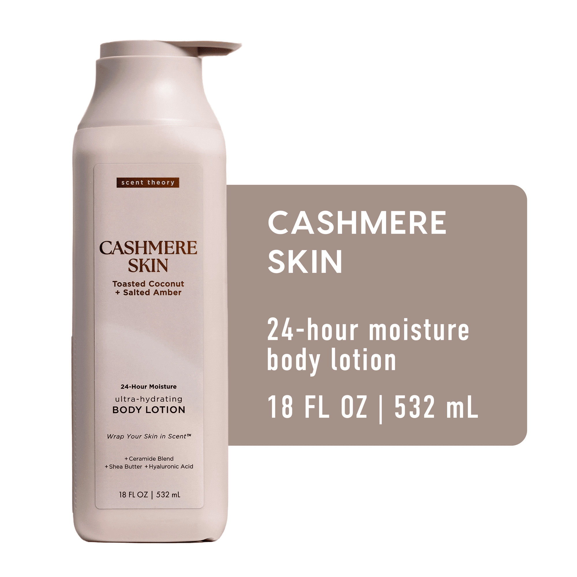 Scent Theory Body Lotion with Shea Butter, All Skin Types, Cashmere Skin, 18 fl oz