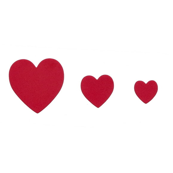 yulier 5 Packs Heart Shape Foam Stickers, Self Adhesive Mini Heart Stickers for Decorating Mother's Day Gifts and Party, Wedding Valentines Decoration Supply