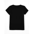 thumbnail image 2 of SHESIINN Circle Rock Band Pattern T-Shirt, Short Sleeve Casual Round Neck Top, Spring/Summer Women's Wear, 2 of 9
