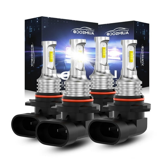 For Jeep	Commander 2006 2007 2008 2009 2010 LED Headlight 9005 9006 Kit Super Bright Bulbs, Cool White High Power Lamps, High Low Beam, 40W 4000LM 6000K, Easy Install