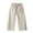 Beige, variant on CONFREE Toddler Kids Girls Pants Solid Color Sweatpant for Girl Elastic Waist Drawstring Wide Leg Summer Lightweight Toursers
