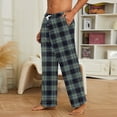 thumbnail image 5 of Nestiefly Men's Thickened Fleece Pajama Pants - Soft Plush Lounge Sleepwear, Winter Warm PJ Bottoms with Pockets Dark Gray XL, 5 of 5